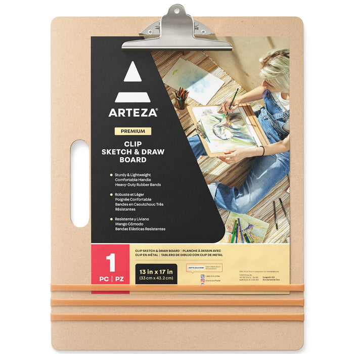 Arteza Sketch Board, 13 x 17 Inches, Sturdy Artist Tote Board with Han —  CHIMIYA
